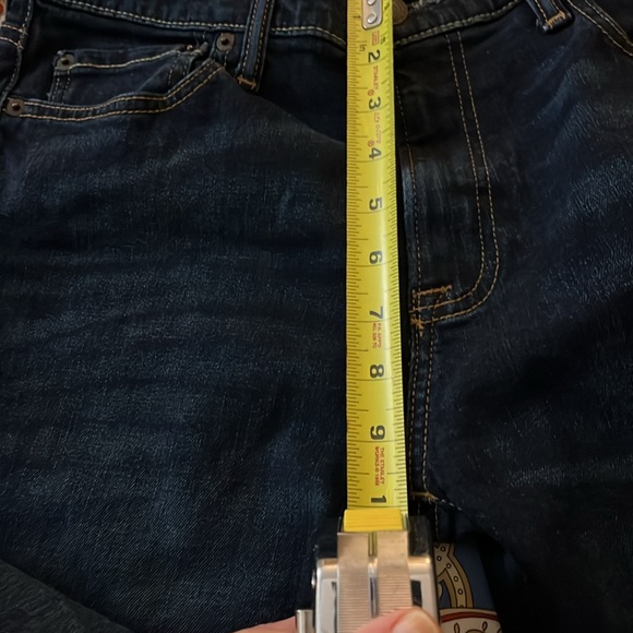 Men's Abercrombie & Fitch Dark Blue Slim Straight Stretch 32x30 Jeans - Picture 5 of 5